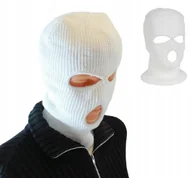 Pozostała odzież narciarska - Kominiarka Balaclava 3 Otwory Biała - miniaturka - grafika 1