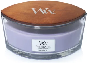 WoodWick Świeca w szkle Elipsa Lavender Spa 76492E 90mm x 120mm - Świece - miniaturka - grafika 2