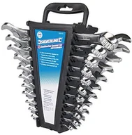 Klucze i nasadki - Silverline 633470 22-częściowy zestaw kluczy płasko-oczkowych 6  22 mm oraz 6,4  22,2 mm (1/4  7/8) 633470 - miniaturka - grafika 1