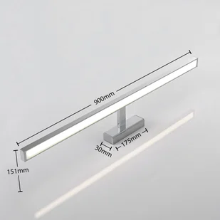 LINDBY Lindby Jukka oświetlenie lustra LED łazienka 90 cm - Lampy ścienne - miniaturka - grafika 3