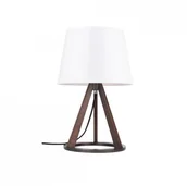 Lampy stojące - Spotlight Premium Collection Lampa stołowa Konan 6511976 SPOTLight Premium Collection biała oprawa z drewna bukowego 6511976 - miniaturka - grafika 1