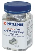 Wtyczki i adaptery - Intellinet 790543 Wtyk RJ45 Cat6 STP drut/linka linia Pro 90 sztuk 790543 - miniaturka - grafika 1