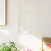 Dekoracje domu - vidaXL Makrama ścienna, 40 x 80 cm, bawełniana - miniaturka - grafika 1