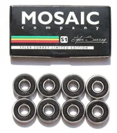 Deski snowboardowe - MOSAIC łożyska MOSAIC SUPER 1 TYLER SURREY BEARINGS ABEC7 Black - miniaturka - grafika 1