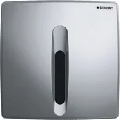 Spłuczki - Geberit 115.818.46.5 Elektroniczny zawór spłukujący do pisuaru Basic zasilanie bateryjne chrom-mat - miniaturka - grafika 1