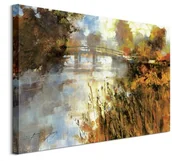 Obrazy i zdjęcia - Pyramid Posters Bridge at Autumn Morning - obraz na płótnie WDC100271 - miniaturka - grafika 1