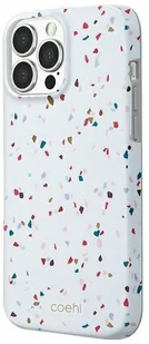Uniq etui Coehl Terrazzo iPhone 13 Pro Max 6,7" biały/natural white Uni000556 - Etui i futerały do telefonów - miniaturka - grafika 2