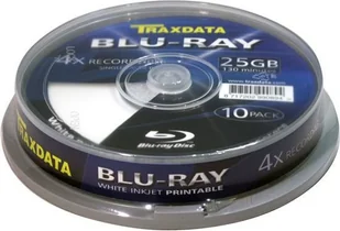 Traxdata BD-R BLU-RAY 25GB 4X FF PRINTABLE Szpula 10 TRBDP10 - Nośniki danych - miniaturka - grafika 2