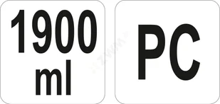 Yato SZUFELKA Z POLIWĘGLANU 1900ML YG-02462 - Wózki na żywność - miniaturka - grafika 3