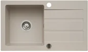 Zlewozmywaki - Onnline Onnline Zlewozmywak 1-komorowy z ociekaczem 76x44cm granitowy beżowy 12178141 - miniaturka - grafika 1