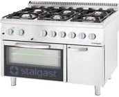 Piece, kotły i płyty grzejne gastronomiczne - Stalgast kuchnia gazowa 6 palnikowa z piekarnikiem elektrycznym 32.5kW (zestaw) - G30 9717130 - miniaturka - grafika 1