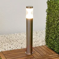 Lampy ogrodowe - LAMPENWELT.COM Fabrizio - słupek ogrodowy LED, stal szlachetna - miniaturka - grafika 1