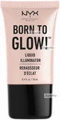 Rozświetlacze do twarzy i ciała - NYX professional makeup Professional Makeup - BORN TO GLOW- LIQUID ILLUMINATOR - Rozświetlacz w płynie -SUNBEAM - miniaturka - grafika 1