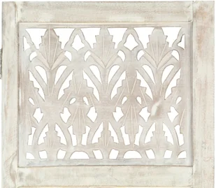 vidaXL vidaXL Parawan 5-panelowy, rzeźbiony, biały, 200x165 cm, drewno mango - Parawany - miniaturka - grafika 11