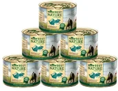 Mokra karma dla kotów - Dehner Best Nature karma dla kota, dla dorosłych, dla drobiu i królików, 6 x 200 g (1,2 kg) - miniaturka - grafika 1