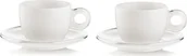 Filiżanki - Guzzini Filiżanki do cappuccino Gocce transparentne 2 szt. 27740000 - miniaturka - grafika 1