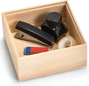 ZELLER Pojemnik do przechowywania z drewna sosnowego drewniane pudełko pudełka do przechowywania skrzyneczka skrzynki z drewna  ZELLER (B07FCK2NPJ) - Pudła i pojemniki do przechowywania - miniaturka - grafika 5