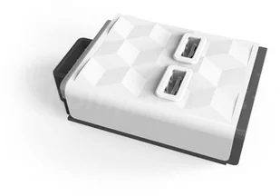 Adapter Powercube PowerStrip USB Modul 2 USB porty) Biały - Złącza, przejściówki, adaptery - miniaturka - grafika 2
