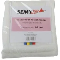 Miotły, szufle, mopy - SemyTop semy Top mikrowłókno mop do mycia, biały 40 cm, 5er Pack (5 X 1 sztuki) ST-1200 - miniaturka - grafika 1