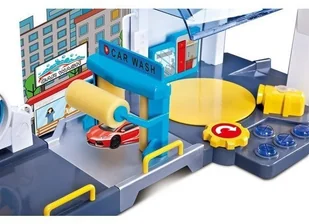 Bburago Street Fire Myjnia Samochodowa i Autko 30406 - Tory, garaże, parkingi - miniaturka - grafika 5