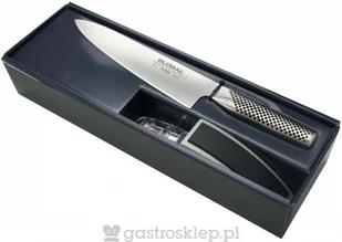 Global Zestaw Nóż Szefa (G-2) + Ostrzałka MinoSharp G-2220GB - Noże kuchenne - miniaturka - grafika 2