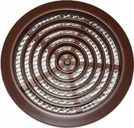 Kratki wentylacyjne - Parkanex Wentylacyjna Okrągła Tworzywo Fi 80 Brązowa - miniaturka - grafika 1