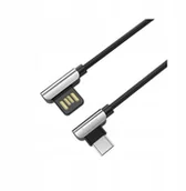 Kable USB - Hoco Kabel Przewód Kątowy Usb-c Nylon 1,2M 2,4A - miniaturka - grafika 1