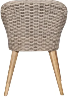 vidaXL Krzesła ogrodowe, 2 szt., polirattan i lite drewno akacjowe - Fotele i krzesła ogrodowe - miniaturka - grafika 6