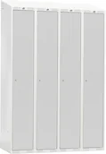Szafy biurowe - AJ Szafka do przebieralni -4 sekcje 1900x550x1200mm Kolor drzwi: Szary 335033 - miniaturka - grafika 1