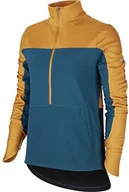 Koszulki sportowe damskie - Nike Damska koszulka Repel Top Midlayer wielokolorowa Gold Suede/Midnight Turq/Refle XL BV4787 - miniaturka - grafika 1