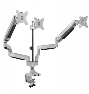 LogiLink bp0052 3-krotnie monitora-na biurko podpórka do 7 kg obciążenia, 33,02  81,28 cm (13  32 cali) srebrny BP0052 - Akcesoria do monitorów - miniaturka - grafika 2