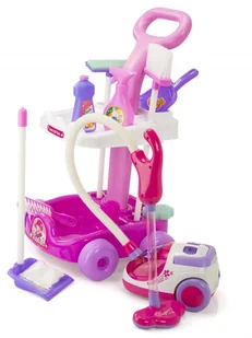 Wózek do sprzątania odkurzacz + akcesoria 5w1 KX7632 - Zabawki AGD - miniaturka - grafika 4