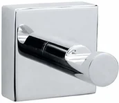 Akcesoria łazienkowe - tesa TESA hukk Bad haki (chromowany, roztwór w zestawie, nierdzewny, wysoka siła przytrzymująca (do 5 kg), 39 MM X 39 MM X 52 MM) - miniaturka - grafika 1