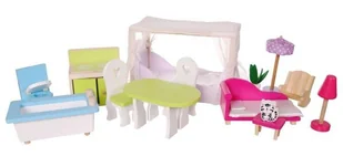 EcoToys Drewniany domek dla lalek California z ogrodem 4107 712816 - Domki dla lalek EcoToys Drewniany domek dla lalek California z ogrodem 4107 712816 - Domki dla lalek - miniaturka - grafika 2