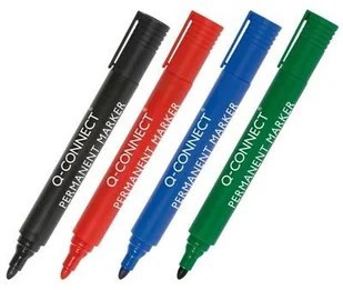 Q-CONNECT Marker permanentny okrągły 1 5-3mm linia czarny KF26045 - Kredki, ołówki, pastele i pisaki - miniaturka - grafika 2