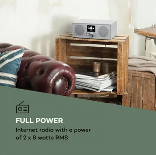 Auna Silver Star Stereo Biały - Radia - miniaturka - grafika 2