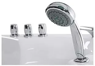 Beliani Wanna z hydromasażem - narożnikowa - Spa - SENADO - Wanny - miniaturka - grafika 4