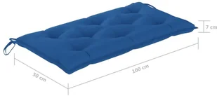 vidaXL 2-os huśtawka ogrodowa bambus i liście palmy poduszka 202cm 3063934 - Huśtawki - miniaturka - grafika 26