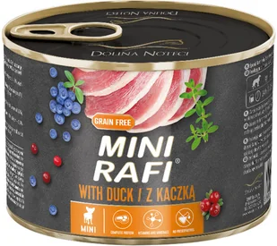 Dolina Noteci Mini Rafi z kaczką 12x185g 51983-uniw - Mokra karma dla psów - miniaturka - grafika 2