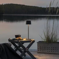 Lampy ogrodowe - Konstsmide Lampa stołowa LED Capri zewnętrzna, czarna - miniaturka - grafika 1