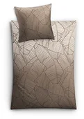 Pościel dla dzieci - Kleine Wolke Vero zestaw pościeli, szarobrązowy, 135 x 200 cm 6238271952 - miniaturka - grafika 1