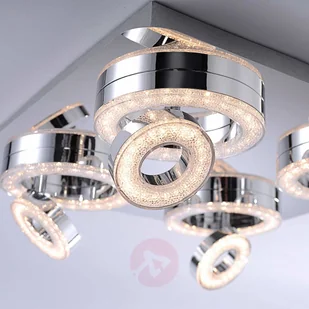 Lampa sufitowa LED Tim z 8 pierścieniami - Lampy sufitowe - miniaturka - grafika 4
