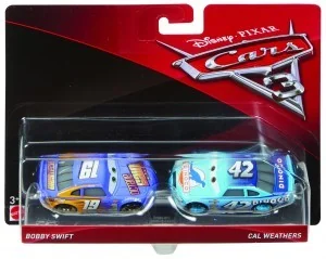 Mattel Auta Matel CARS 3 dwupak Chick Hicks with Headset &amp Natalie Certain Die-Cast Vehicle DXV99/DXW07 - Samochody i pojazdy dla dzieci - miniaturka - grafika 5