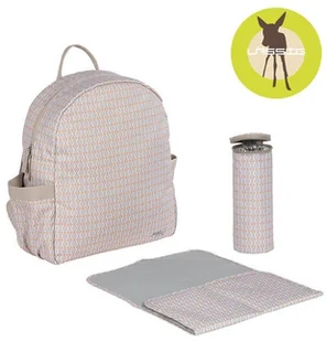 Lassig Marv Plecak Backpack Mesh beige 4103006305 - Torby i organizery dla mam - miniaturka - grafika 2
