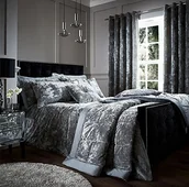 Pościel dla dzieci - Catherine Lansfield Crushed Velvet zestaw zestaw pościeli, Poszewka na kołdrę  naturalny kremowy BD/46254/W/DQS/SI - miniaturka - grafika 1