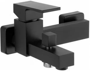 Deante Anemon Bis Nero bateria wannowo-prysznicowa ścienna czarna BBZN10M BBZ_N10M - Baterie wannowe i prysznicowe - miniaturka - grafika 3