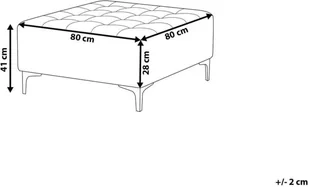 Beliani Otomana tapicerowana violett ABERDEEN - Inne meble do salonu - miniaturka - grafika 6