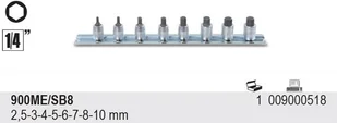 Beta KPL.NASADEK 1/4" Z KOŃC.TRZPIEN 8 SZT 900ME/SB8 - Klucze i nasadki - miniaturka - grafika 2