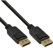 Kable - InLine Inline 17133P kabel DisplayPort, czarny, pozłacane styki, 0,3 m - miniaturka - grafika 1
