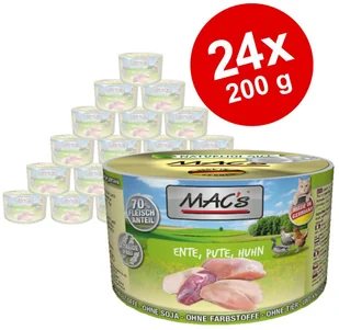MAC's Megapakiet MAC´s Cat karma dla kota, 24 x 200 g - Wołowina i serca kurze - Mokra karma dla kotów - miniaturka - grafika 2